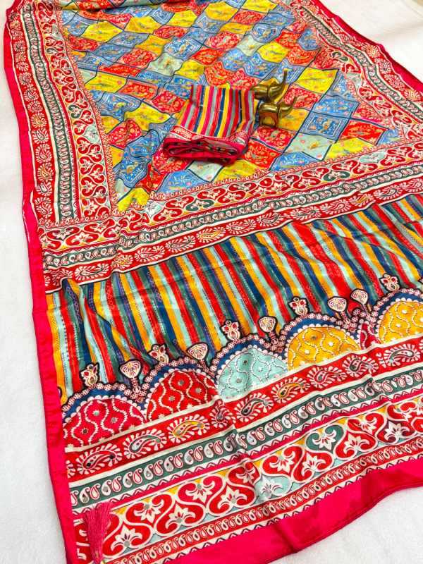 YNF Wholesale Chinon Printed Sarees  | Surat Manufacturer