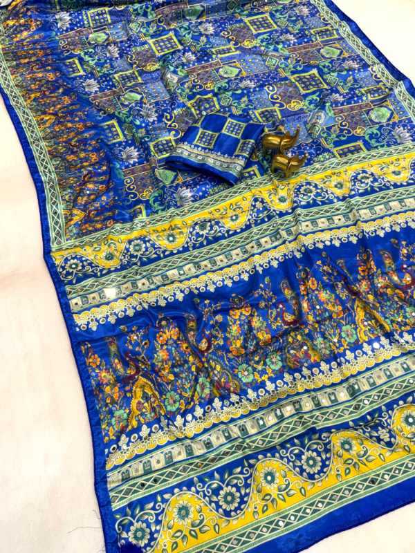 YNF Wholesale Chinon Printed Sarees  | Surat Manufacturer