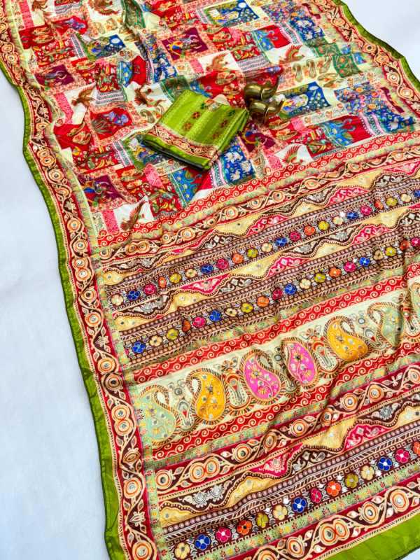 YNF Wholesale Chinon Printed Sarees  | Surat Manufacturer