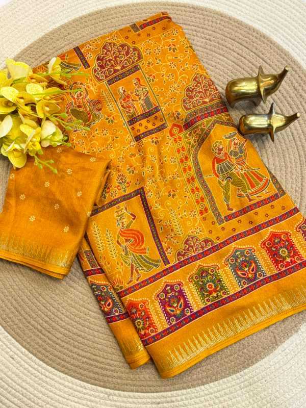 YNF Wholesale Dull Moss Designer Sarees  | Surat Manufacturer