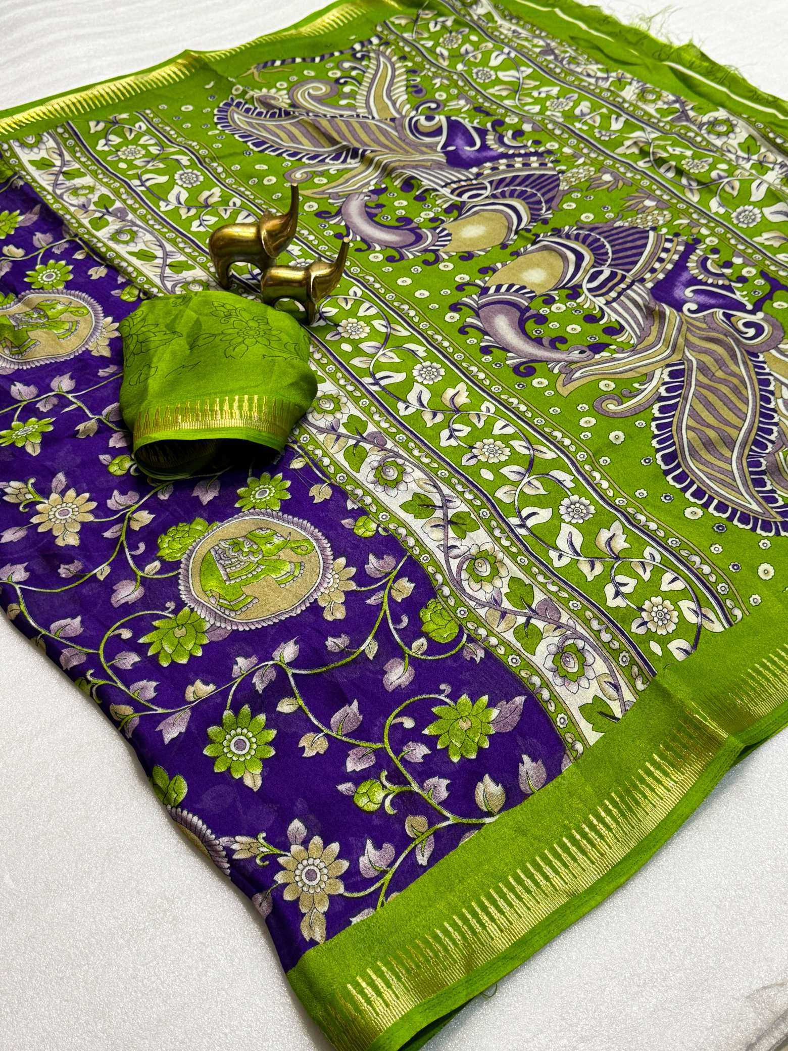 YNF Wholesale Dull Moss Party Wear Sarees KESH187 Niyati | Surat Manufacturer