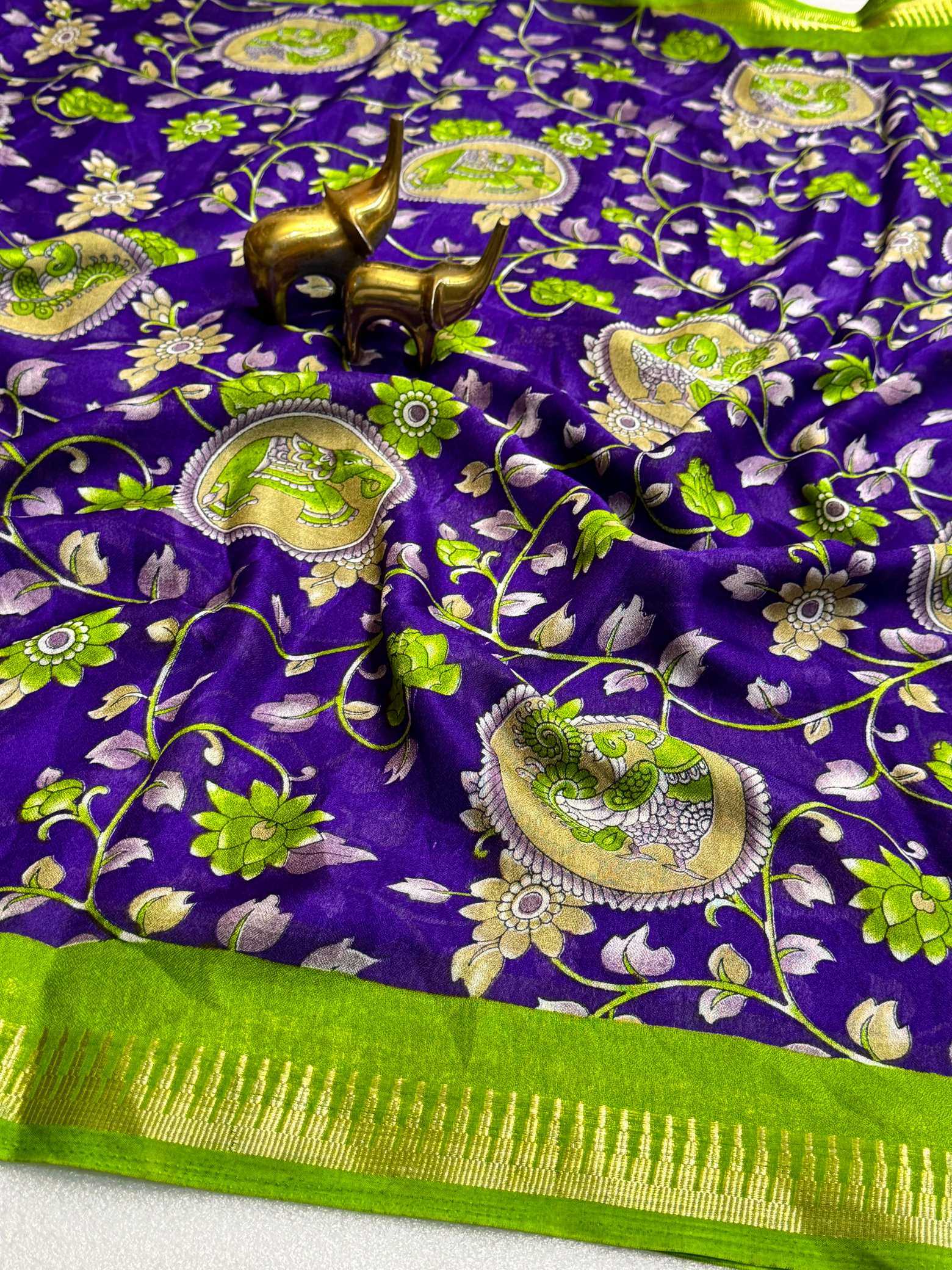 YNF Wholesale Dull Moss Party Wear Sarees KESH187 Niyati | Surat Manufacturer