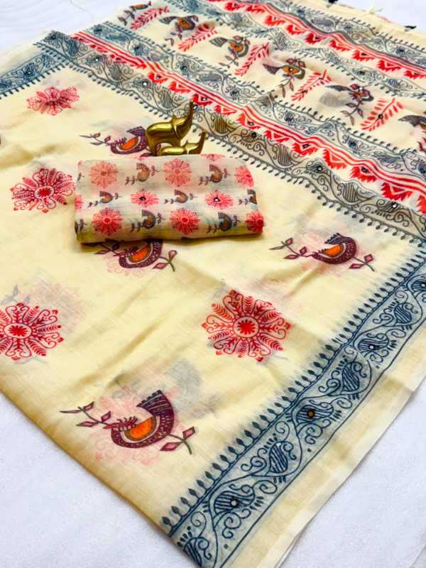 YNF Wholesale Cotton Printed Sarees  | Surat Manufacturer