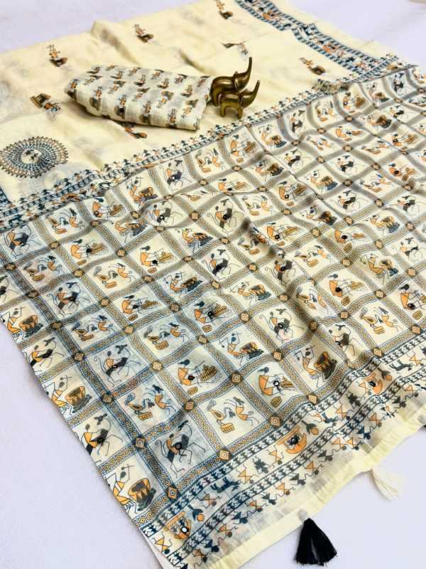 YNF Wholesale Cotton Printed Sarees  | Surat Manufacturer