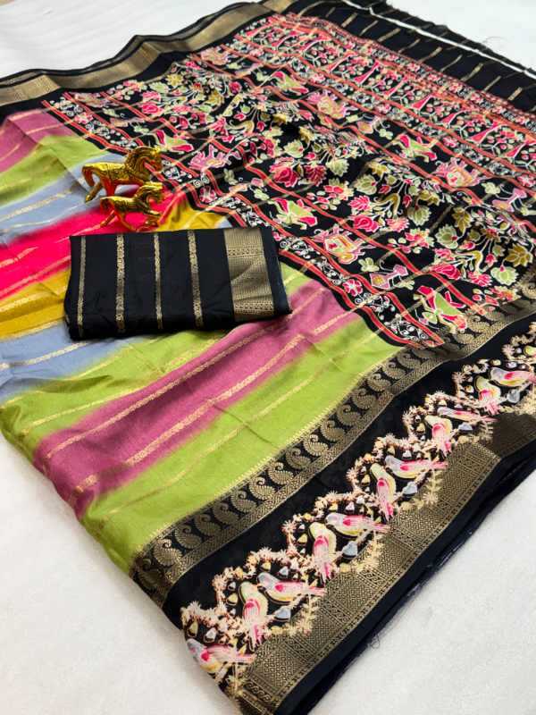 YNF Wholesale Jacquard Kalamkari Sarees  | Surat Manufacturer