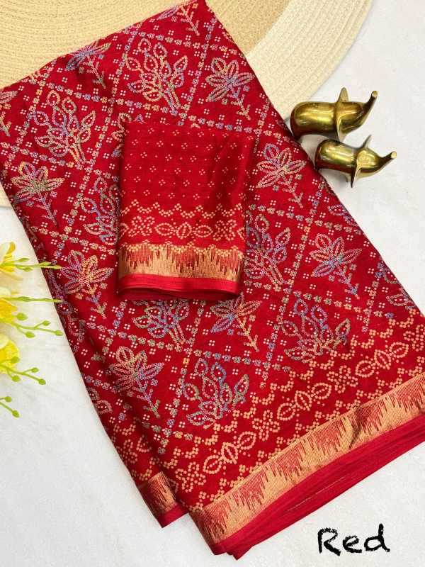 YNF Wholesale Chinon Silk Printed Sarees  | Surat Manufacturer