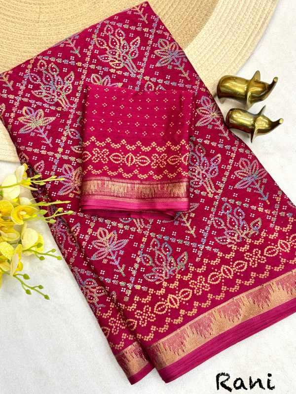 YNF Wholesale Chinon Silk Printed Sarees  | Surat Manufacturer