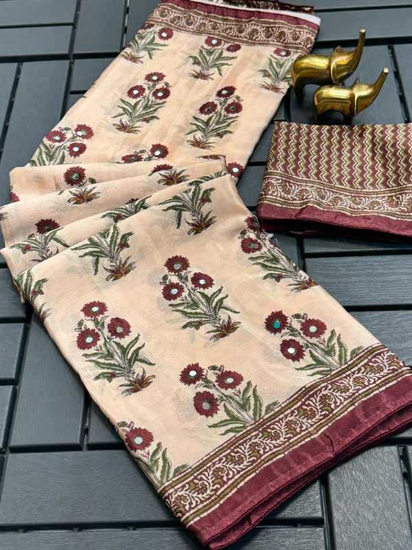 YNF Wholesale Chinon Designer Sarees  | Surat Manufacturer