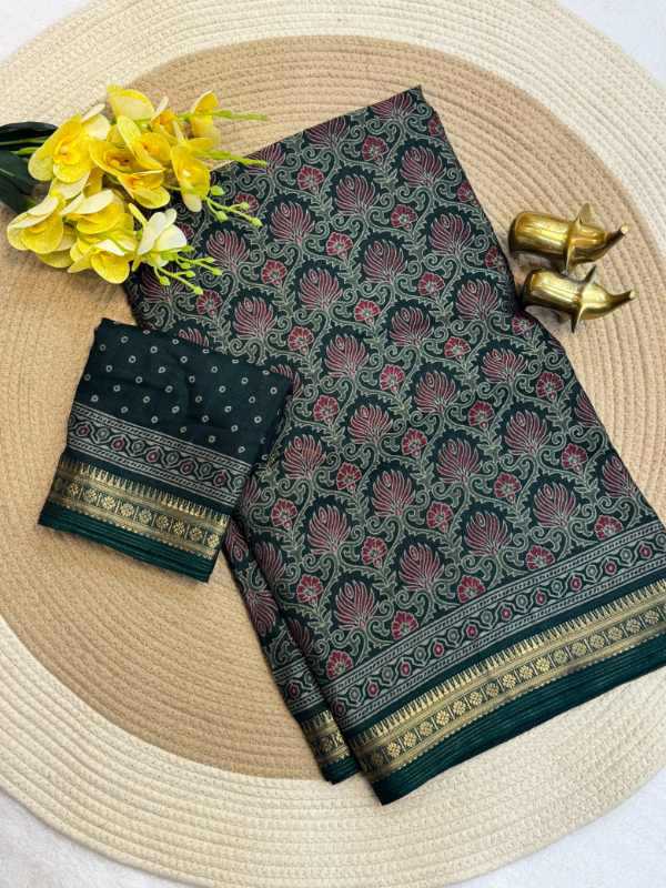 YNF Wholesale Cotton Printed Sarees  | Surat Manufacturer