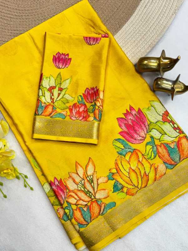 YNF Wholesale Chinon Silk Printed Sarees  | Surat Manufacturer
