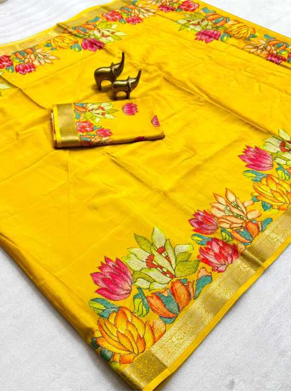 YNF Wholesale Chinon Silk Printed Sarees  | Surat Manufacturer