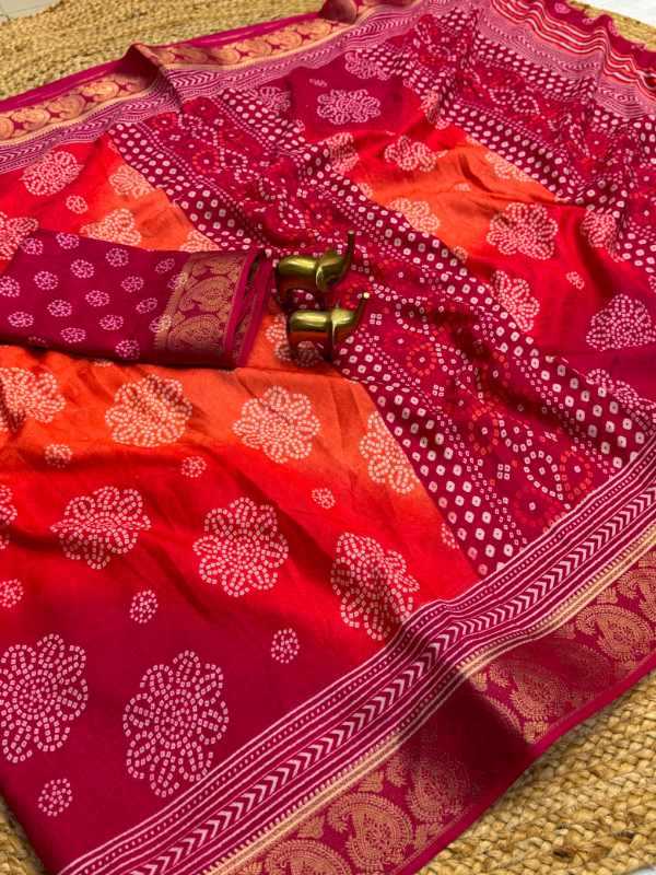 YNF Wholesale Jacquard Printed Sarees  | Surat Manufacturer