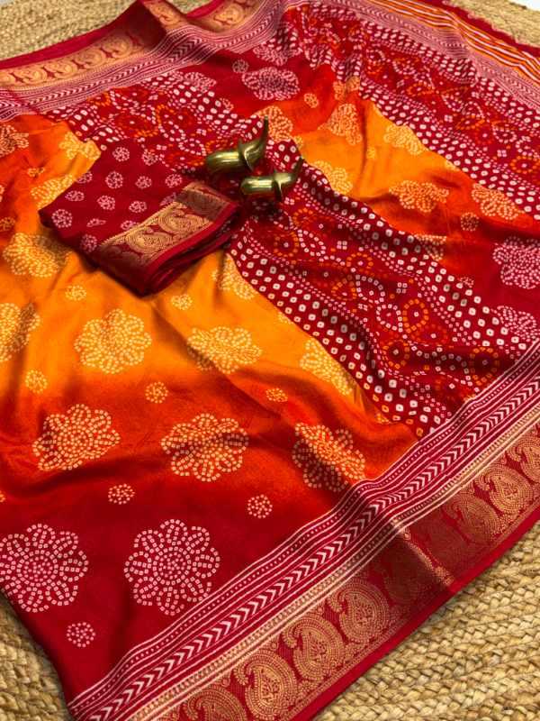 YNF Wholesale Jacquard Printed Sarees  | Surat Manufacturer