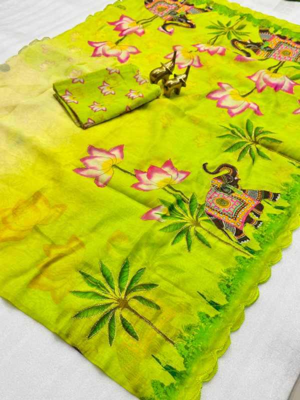 YNF Wholesale Chanderi Cotton Printed Sarees  | Surat Manufacturer