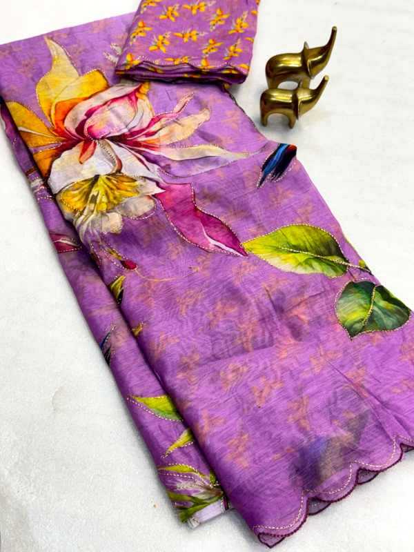 YNF Wholesale Chanderi Cotton Printed Sarees  | Surat Manufacturer