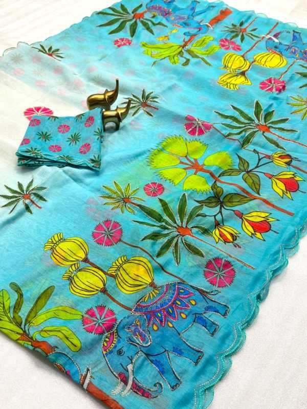 YNF Wholesale Chanderi Cotton Printed Sarees  | Surat Manufacturer