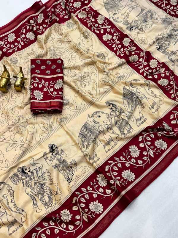 YNF Wholesale Cotton Printed Sarees KESH187 Vanika | Surat Manufacturer