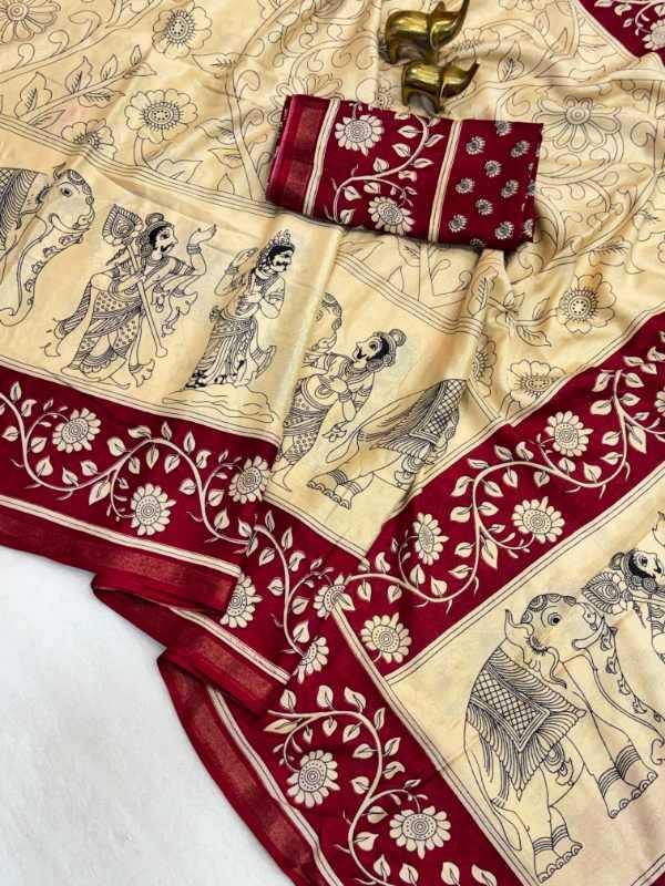 YNF Wholesale Cotton Printed Sarees KESH187 Vanika | Surat Manufacturer