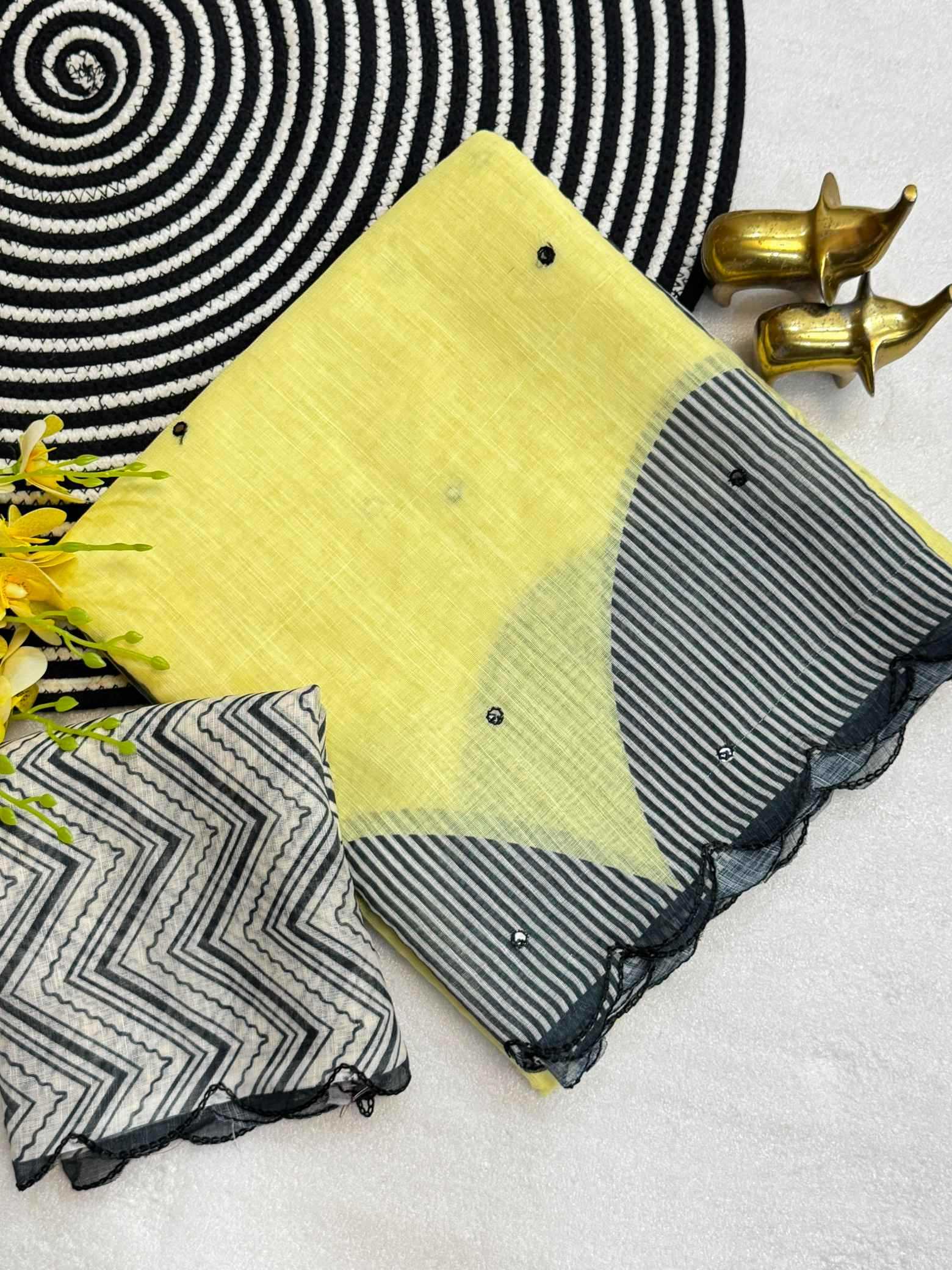 YNF Wholesale Cotton Printed Sarees  | Surat Manufacturer