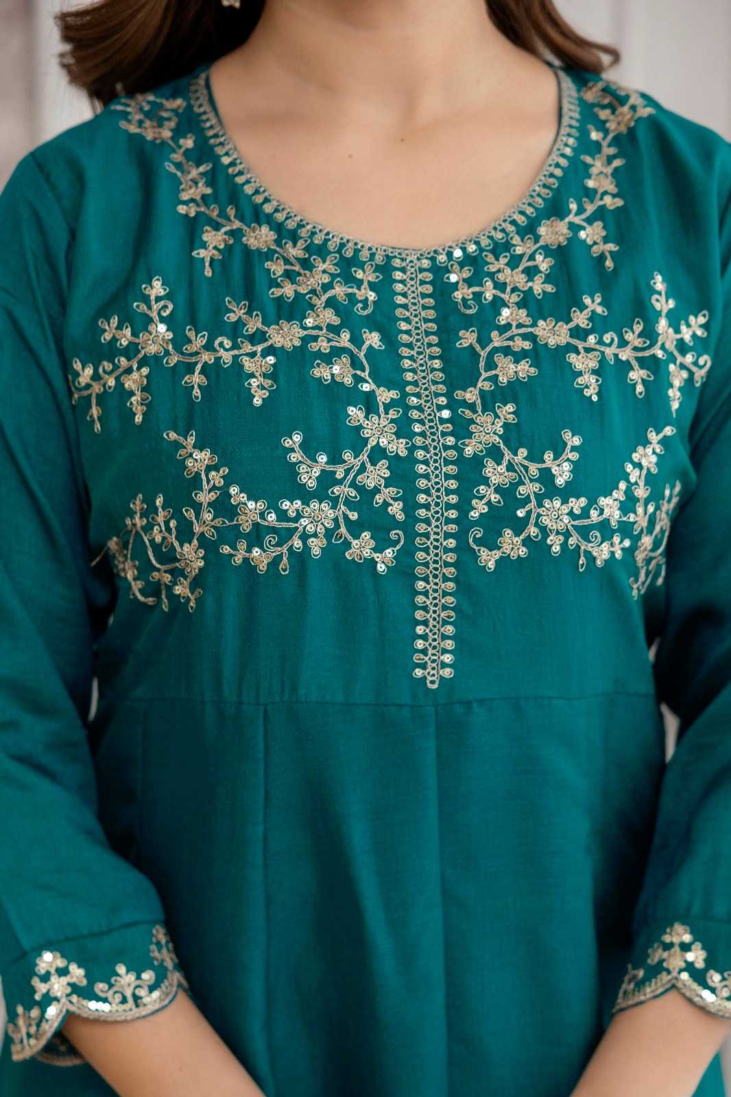 YNF Wholesale Vichitra Silk Party Wear Kurtis  | Surat Manufacturer