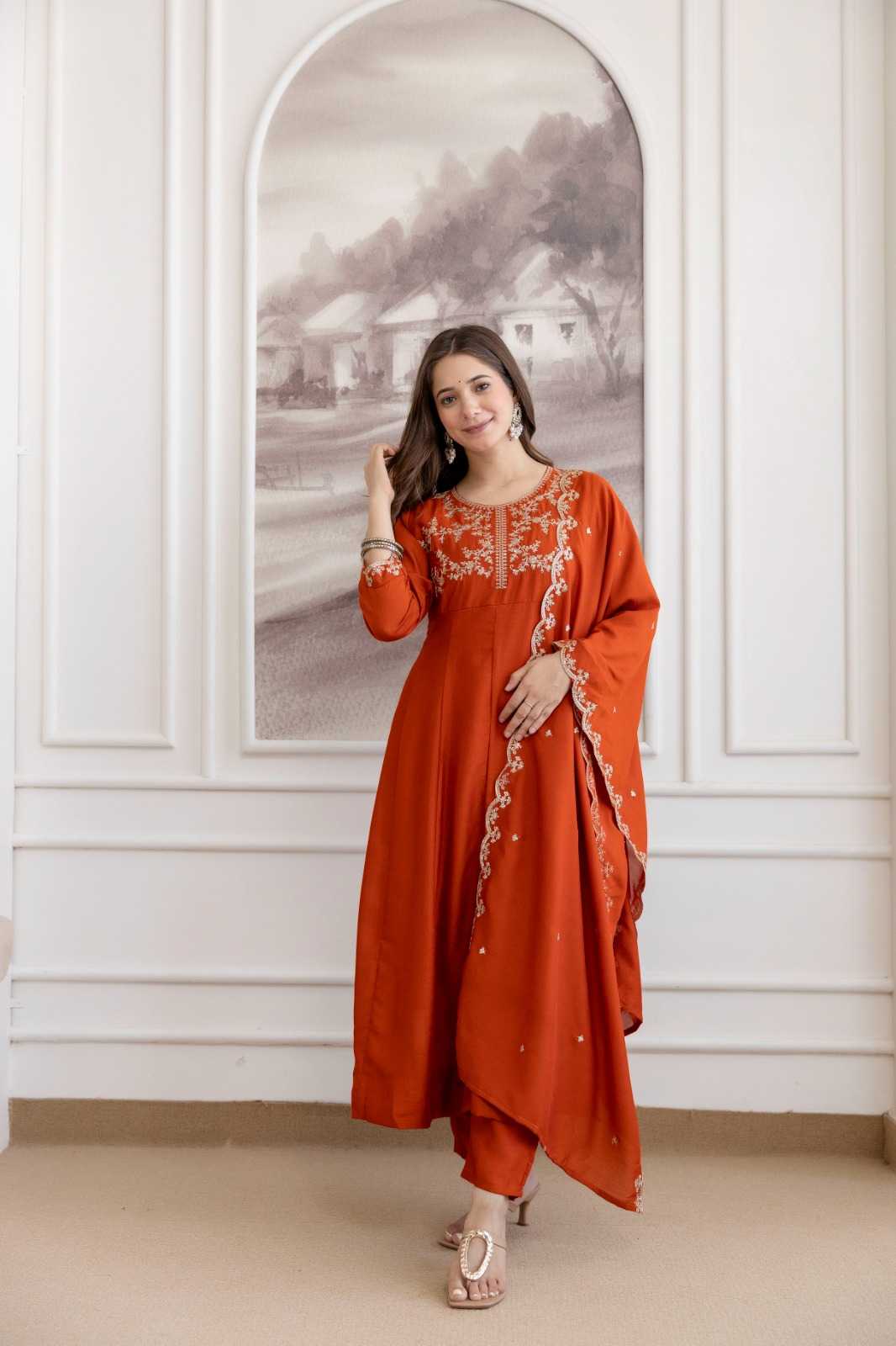 YNF Wholesale Vichitra Silk Party Wear Kurtis  | Surat Manufacturer