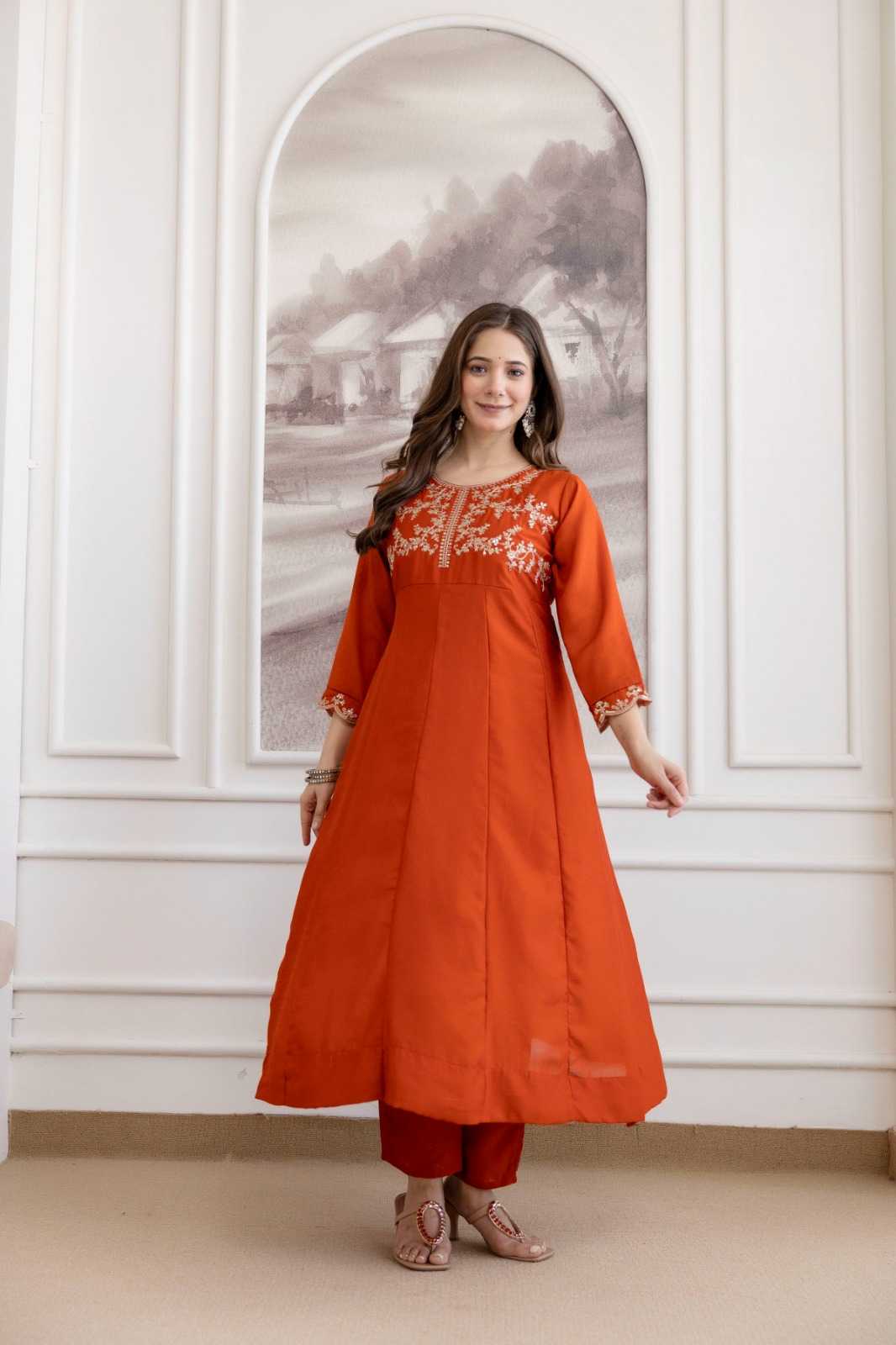 YNF Wholesale Vichitra Silk Party Wear Kurtis  | Surat Manufacturer