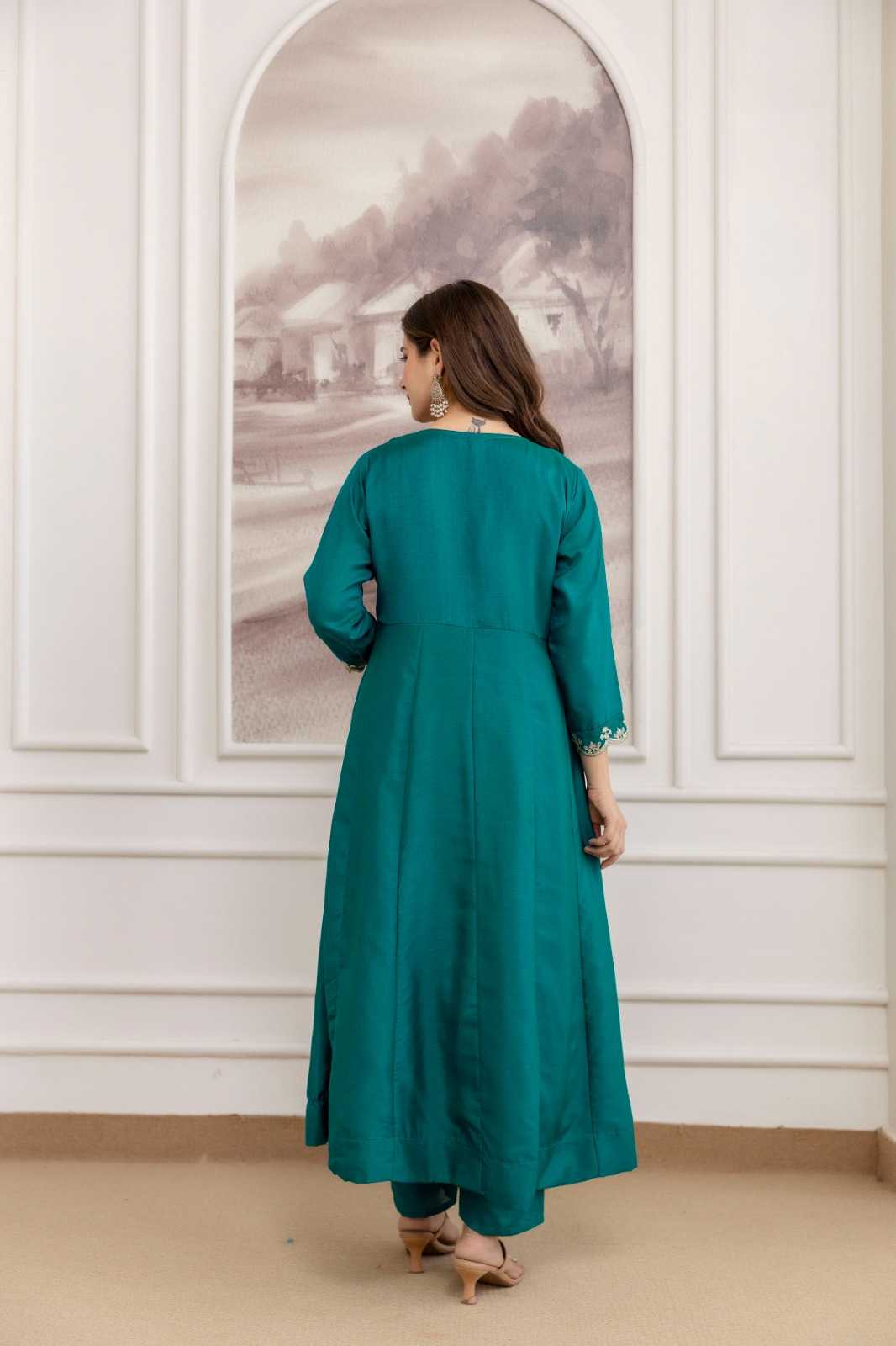 YNF Wholesale Vichitra Silk Party Wear Kurtis  | Surat Manufacturer