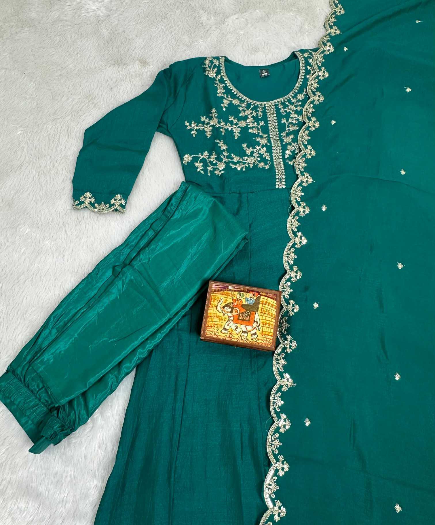 YNF Wholesale Vichitra Silk Party Wear Kurtis  | Surat Manufacturer