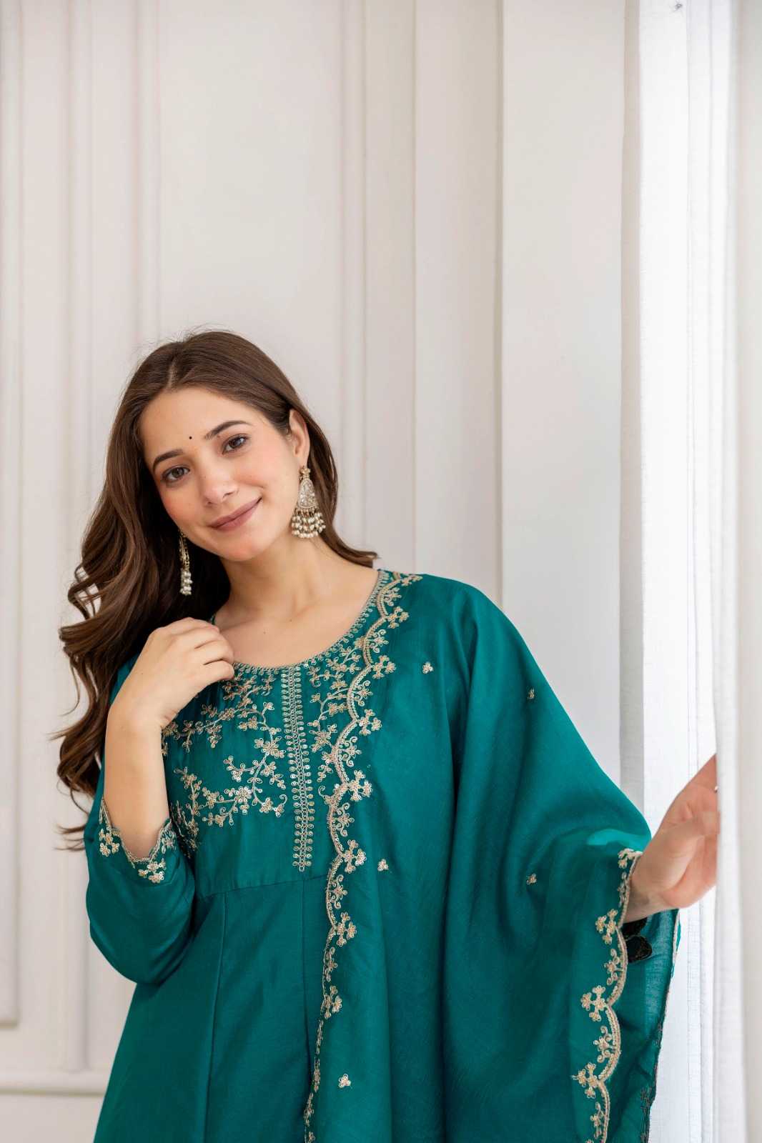 YNF Wholesale Vichitra Silk Party Wear Kurtis  | Surat Manufacturer