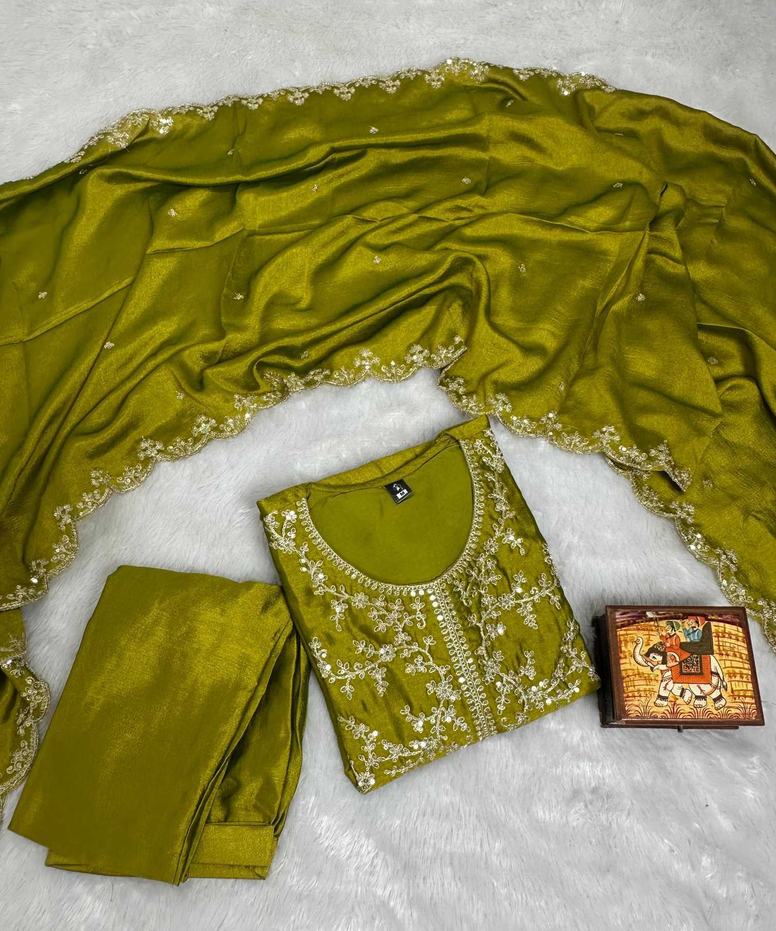 YNF Wholesale Vichitra Silk Party Wear Kurtis  | Surat Manufacturer