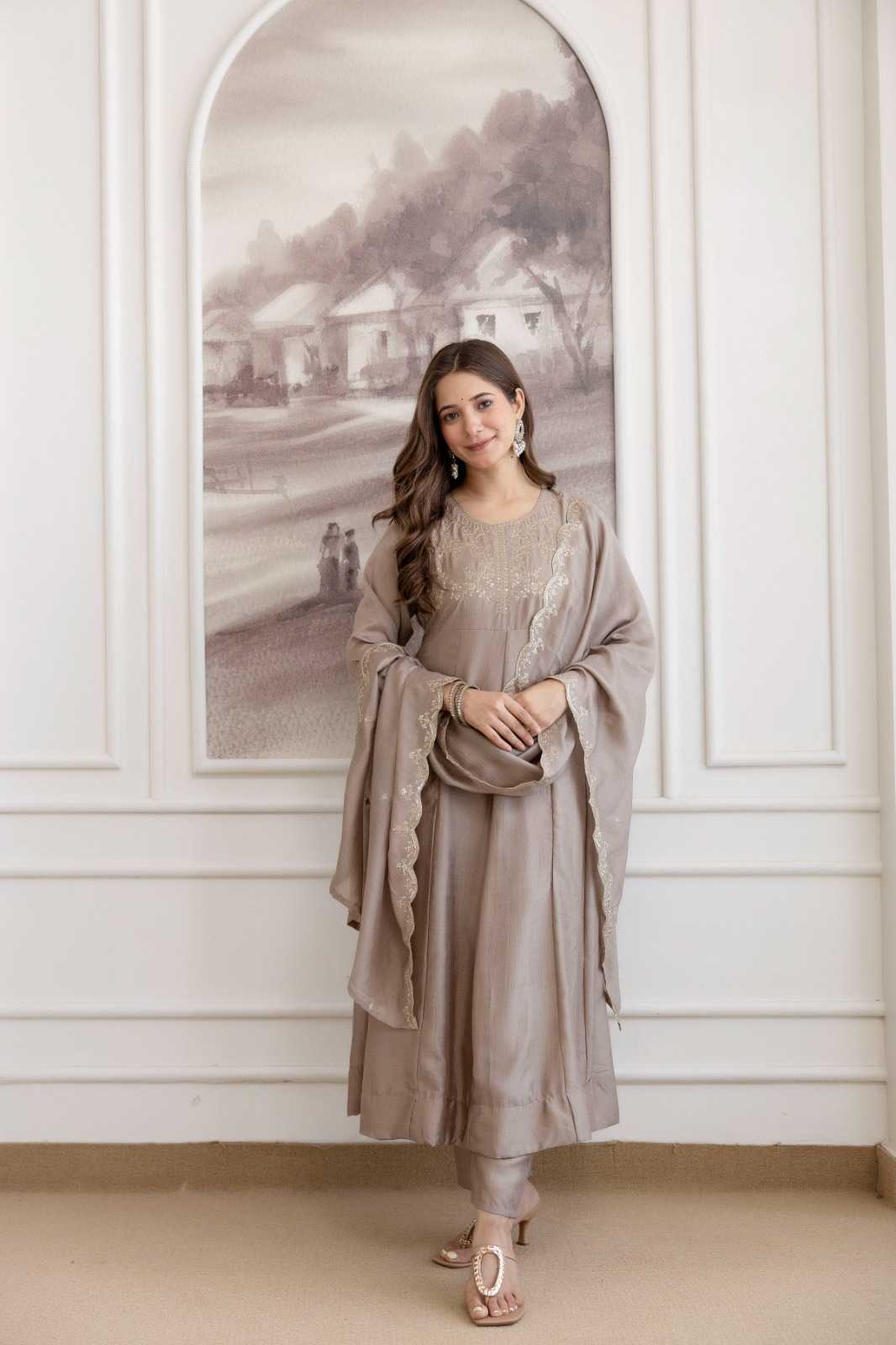 YNF Wholesale Vichitra Silk Party Wear Kurtis  | Surat Manufacturer