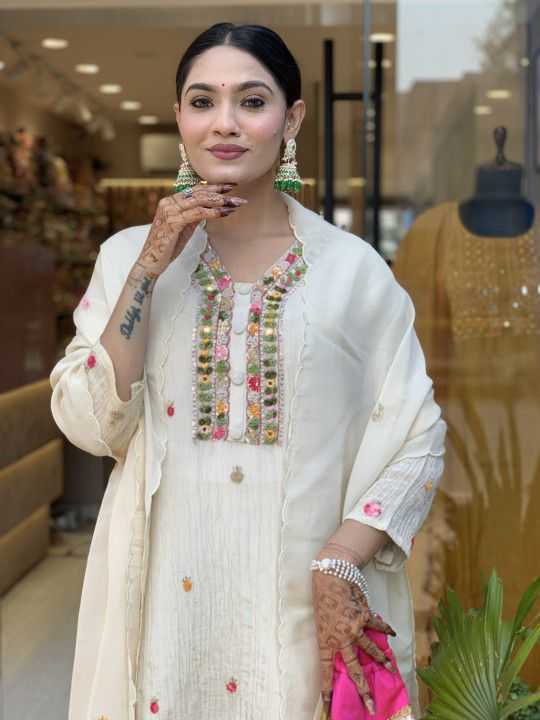 YNF Wholesale Chinon Party Wear Kurtis  | Surat Manufacturer