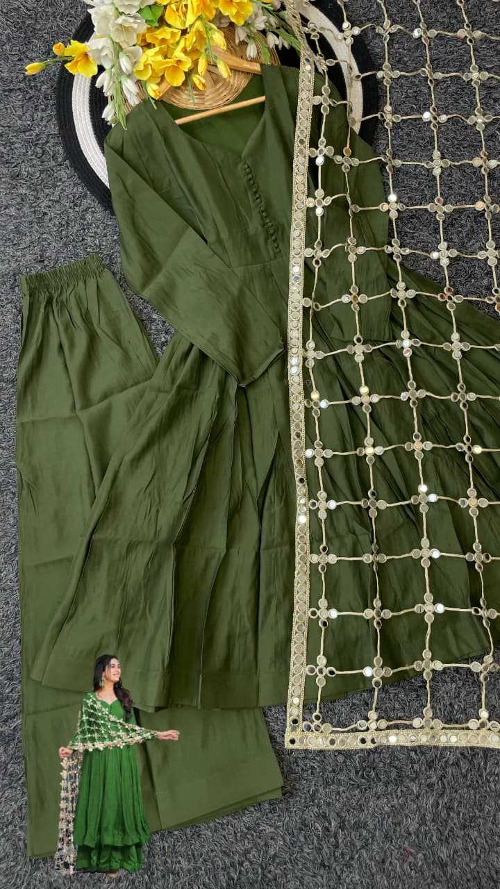 YNF Wholesale Heavy Roman Silk Palazzo Suit  | Surat Manufacturer