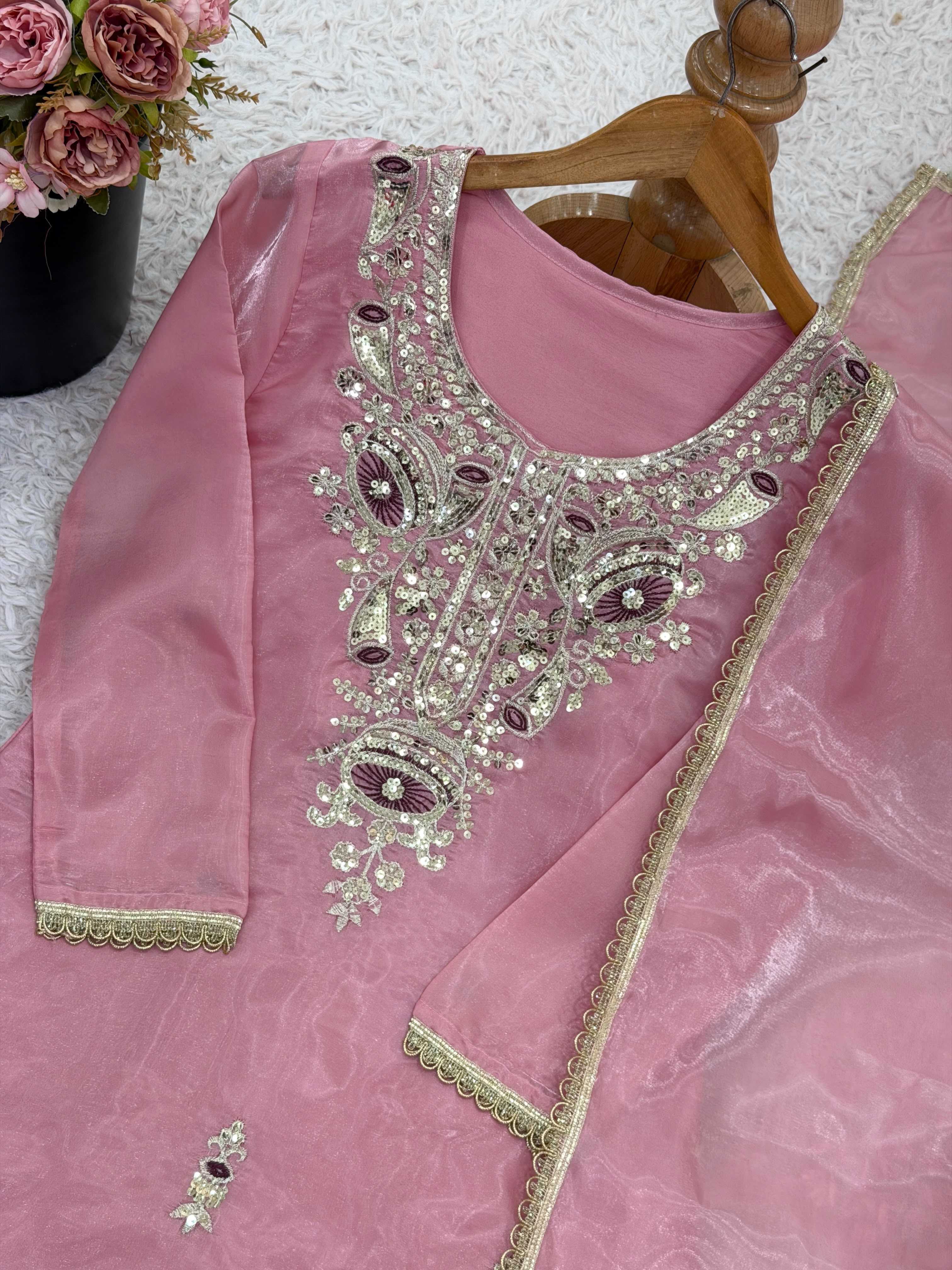 YNF Wholesale Pure Silk Embroidery Suits  | Surat Manufacturer