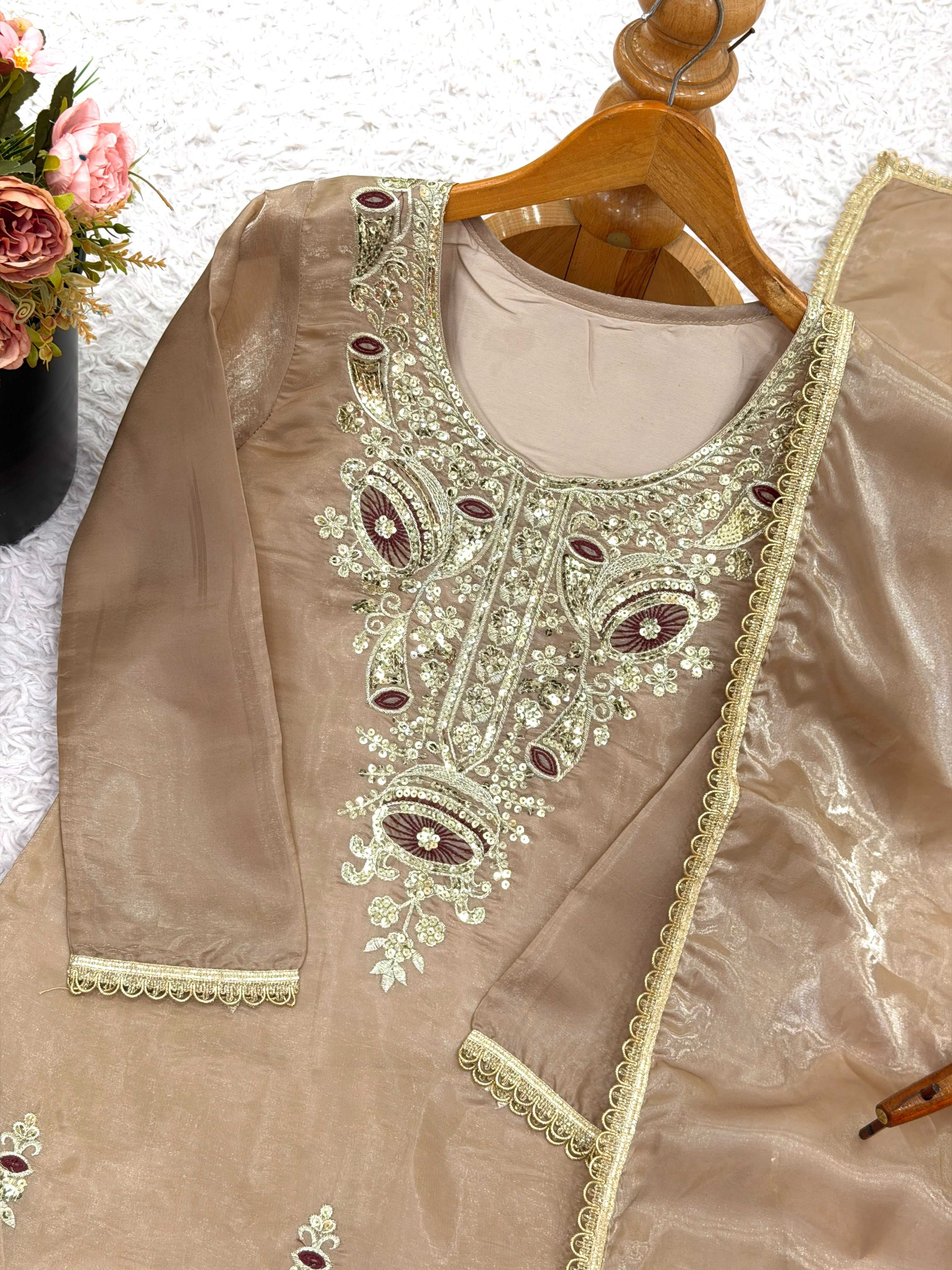 YNF Wholesale Pure Silk Embroidery Suits  | Surat Manufacturer