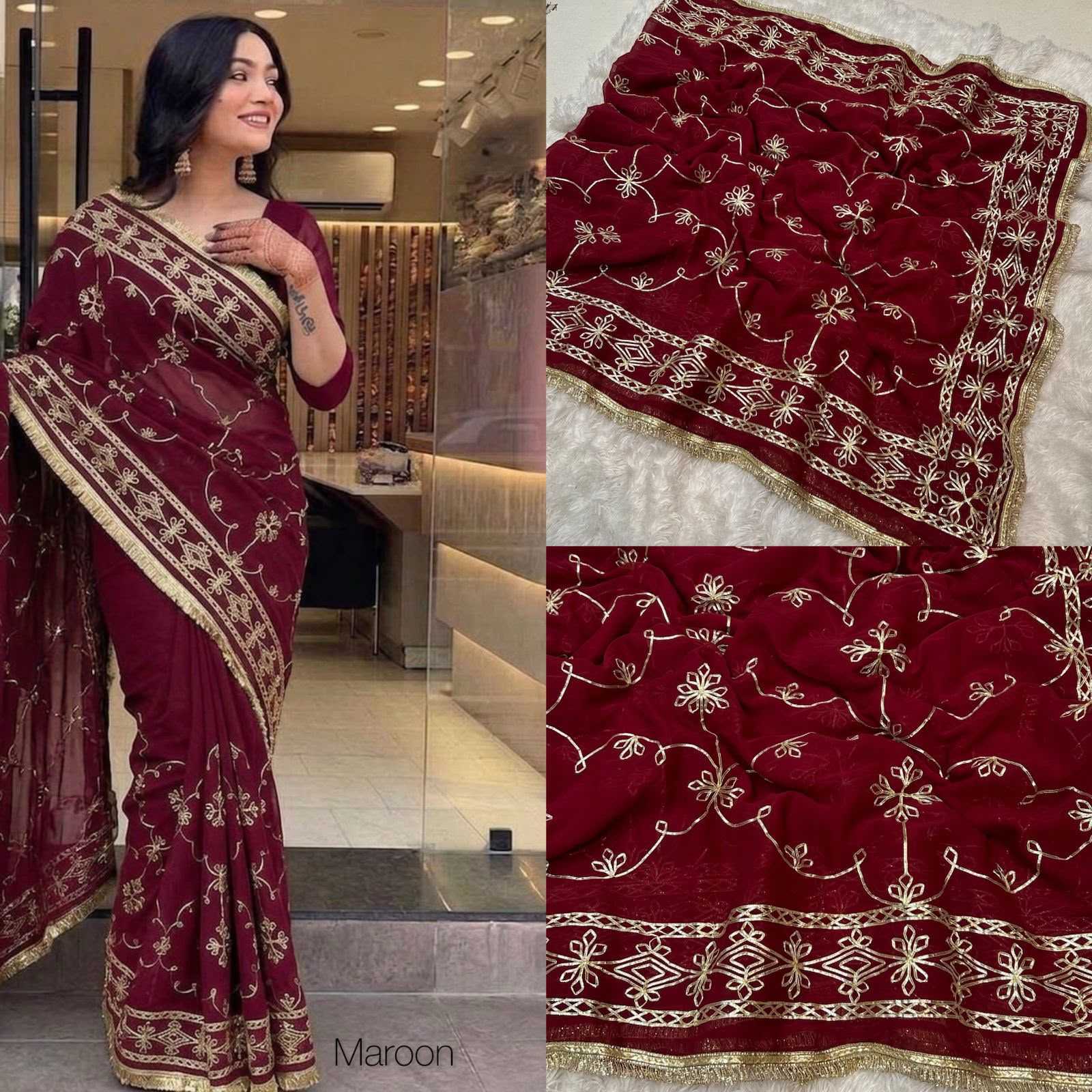 YNF Wholesale Georgette Designer Sarees KESH200 Arshita | Surat Manufacturer