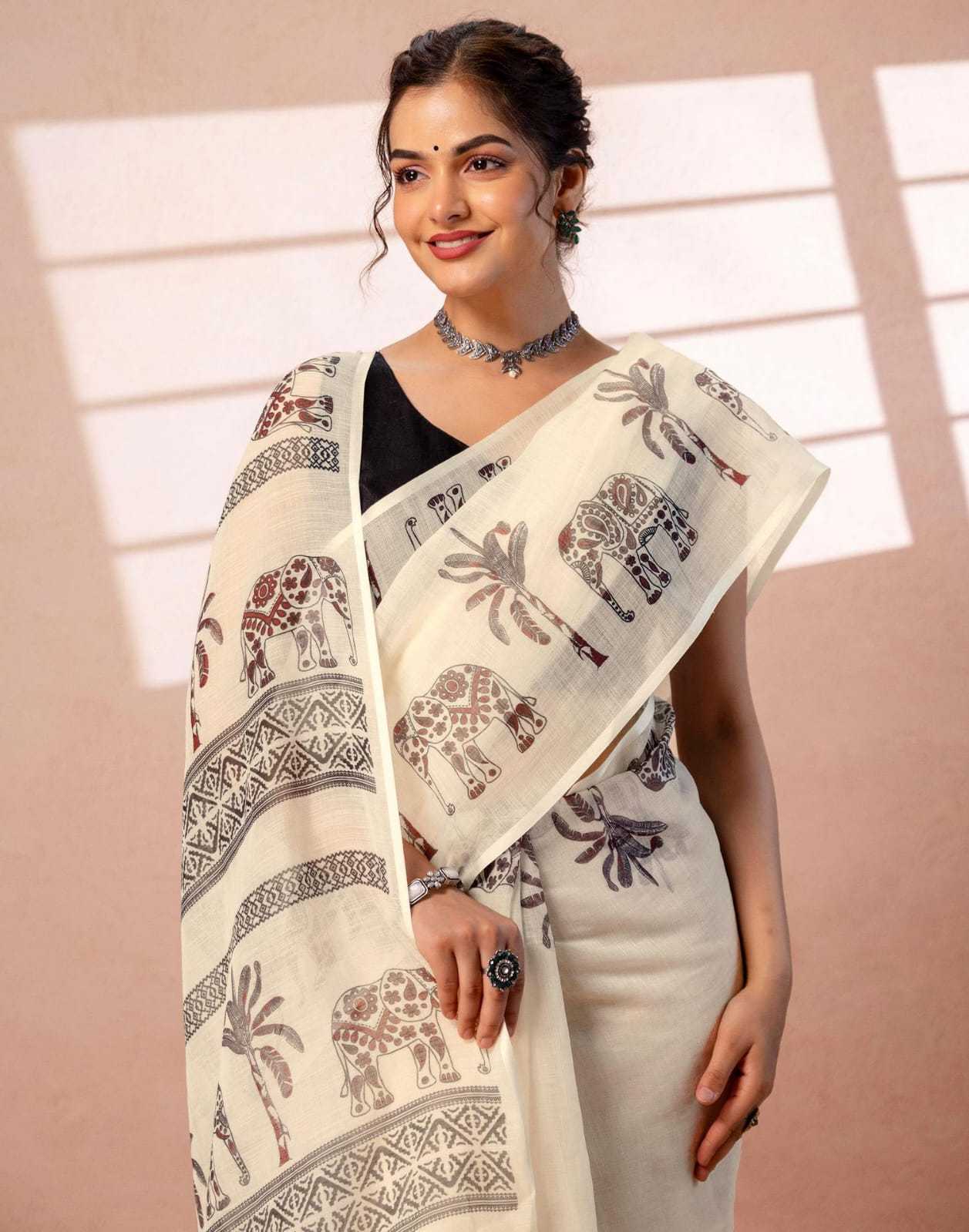 YNF Wholesale Cotton Designer Sarees  | Surat Manufacturer