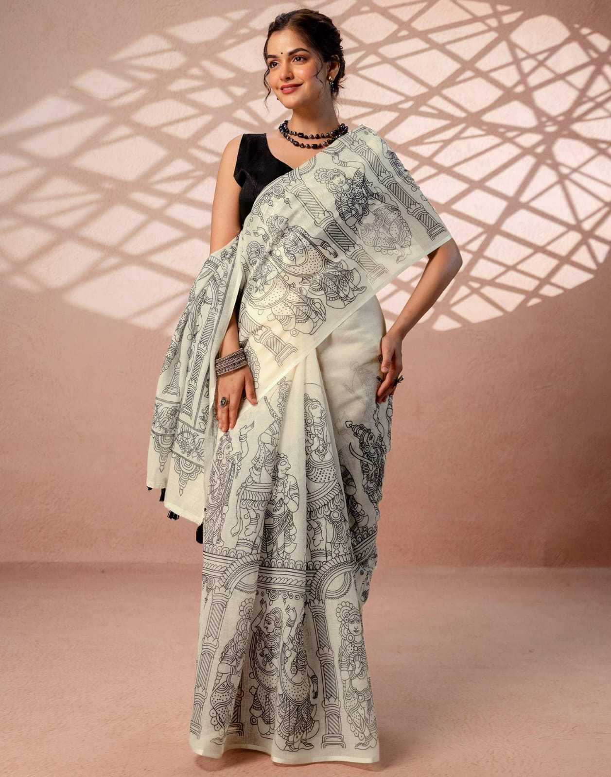 YNF Wholesale Cotton Printed Sarees  | Surat Manufacturer