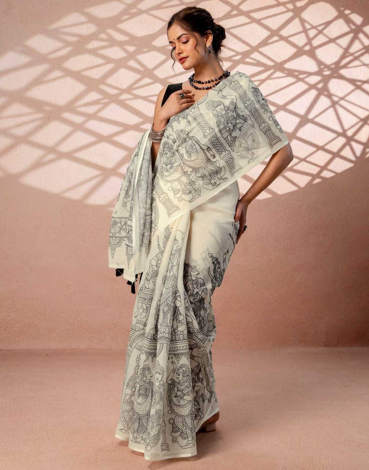 YNF Wholesale Linen Designer Sarees KESH200 Radha | Surat Manufacturer