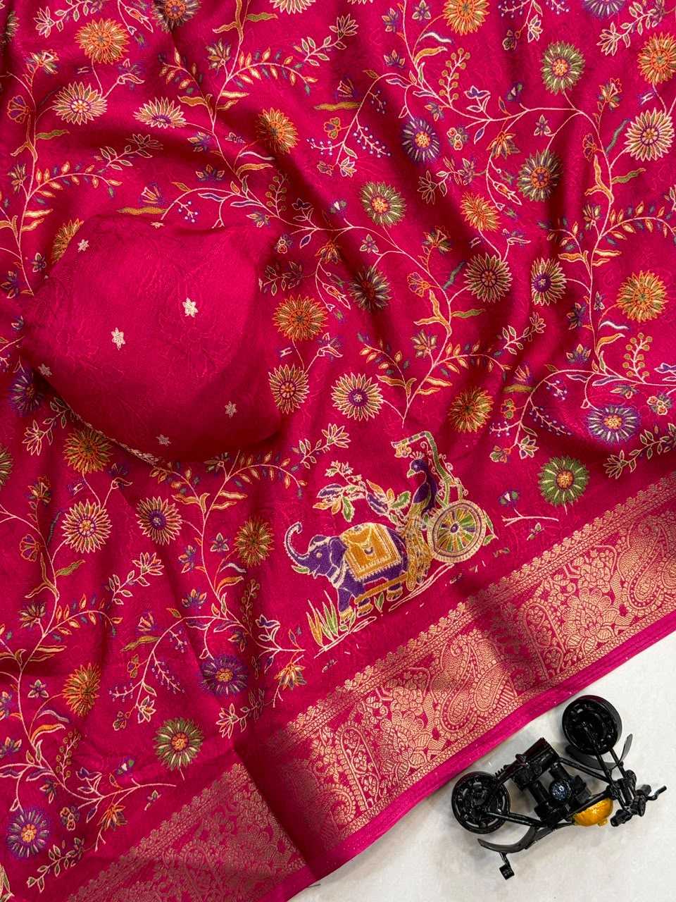 YNF Wholesale Premium Georgette Ajrakh Sarees  | Surat Manufacturer
