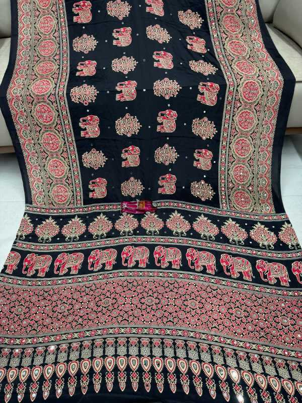 YNF Wholesale Japan Sartin Designer Sarees  | Surat Manufacturer
