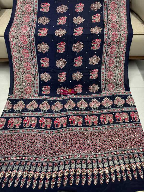 YNF Wholesale Japan Sartin Designer Sarees  | Surat Manufacturer
