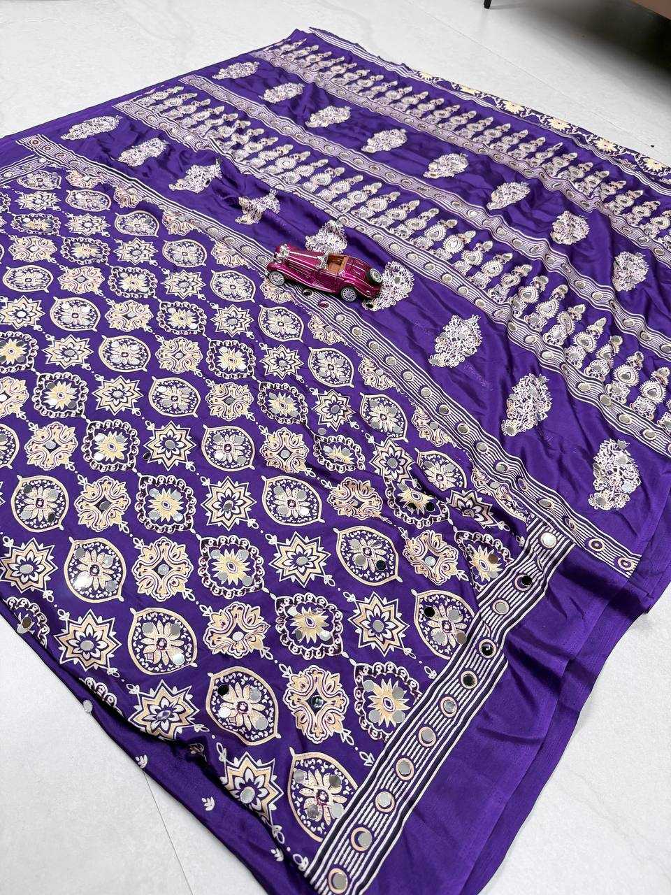 YNF Wholesale Gajji Silk Ajrakh Sarees  | Surat Manufacturer