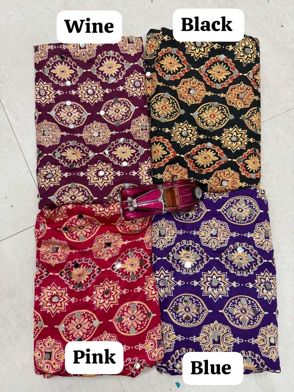 YNF Wholesale Gajji Silk Ajrakh Sarees  | Surat Manufacturer