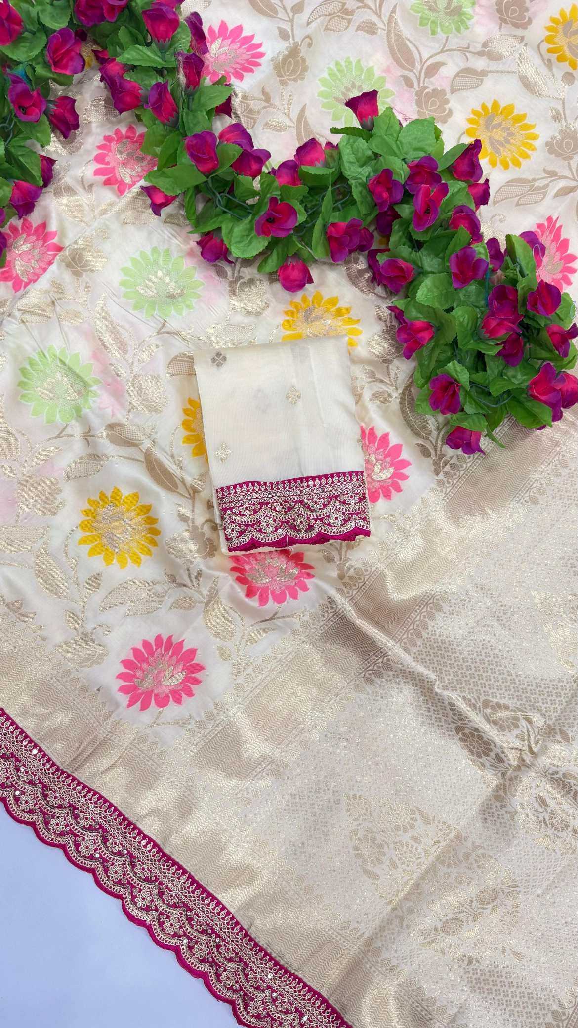 YNF Wholesale Nylon Designer Silk Sarees  | Surat Manufacturer