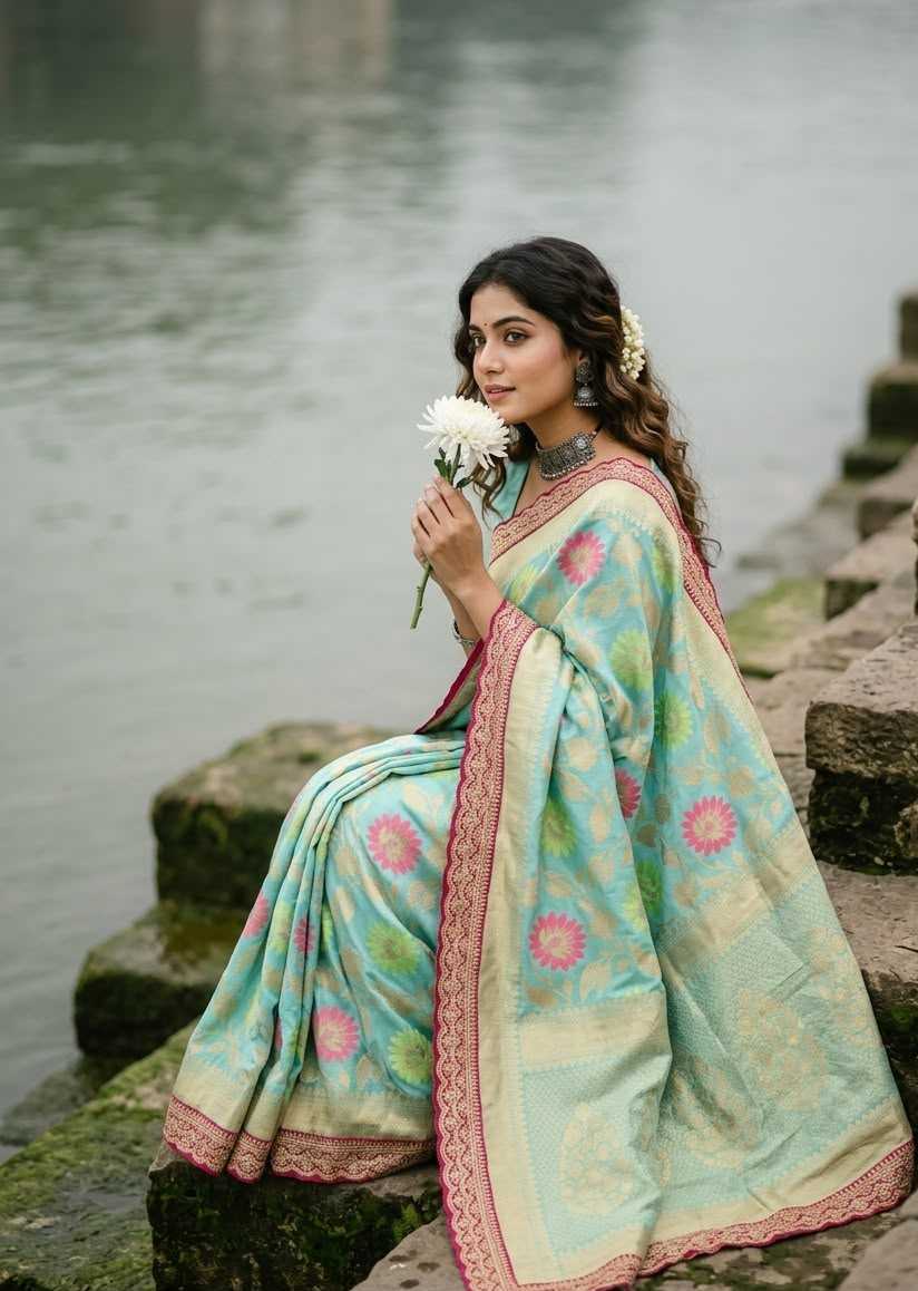 YNF Wholesale Nylon Designer Silk Sarees  | Surat Manufacturer