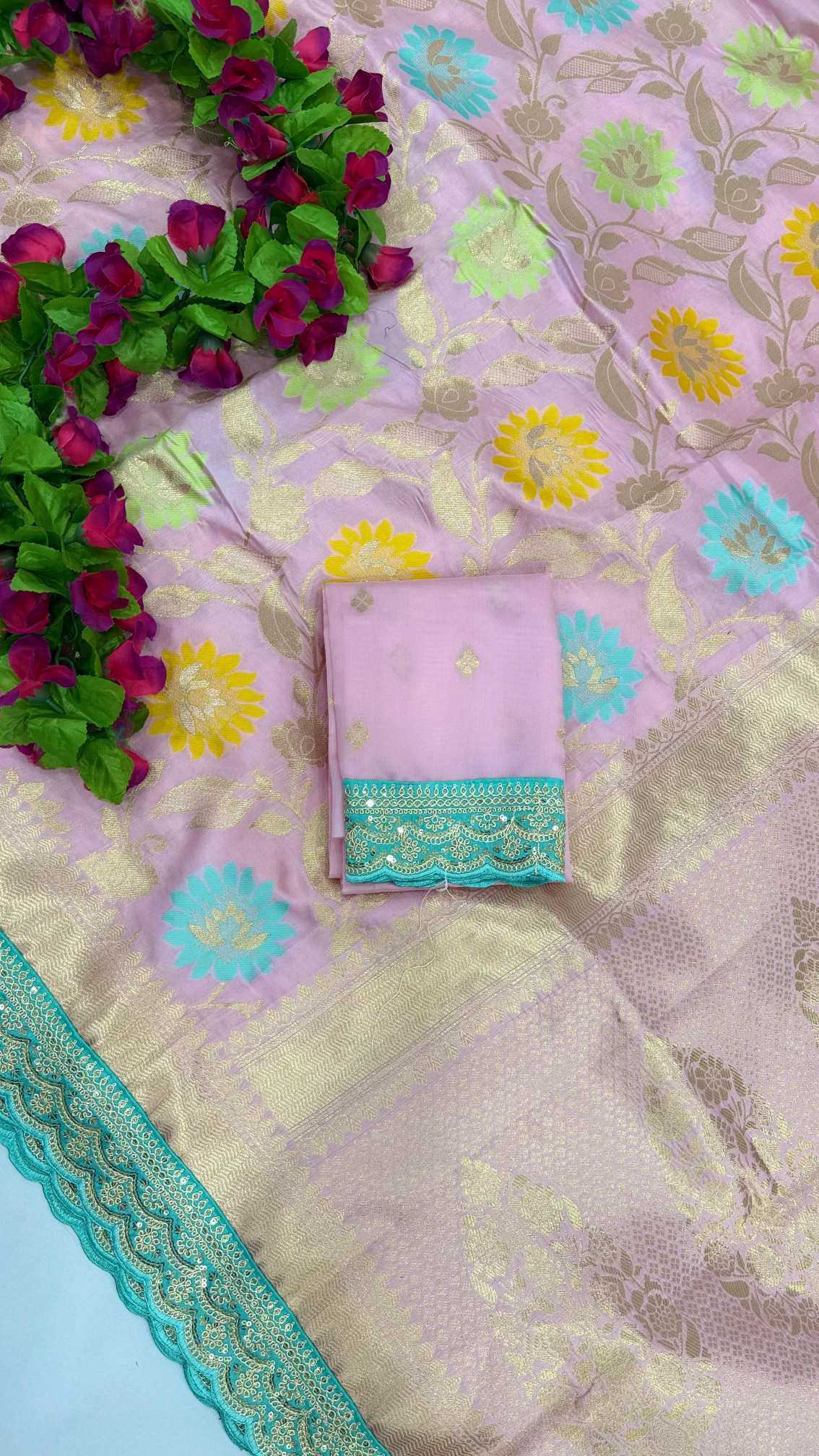 YNF Wholesale Nylon Designer Silk Sarees  | Surat Manufacturer