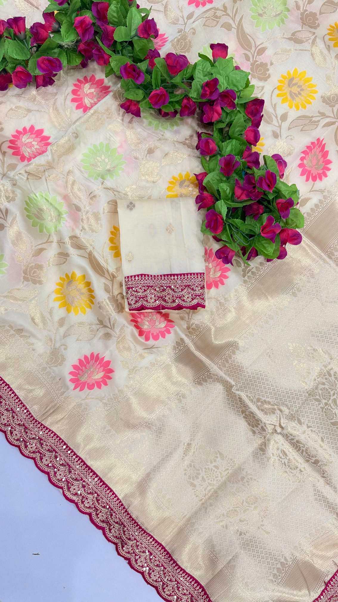 YNF Wholesale Nylon Designer Silk Sarees  | Surat Manufacturer