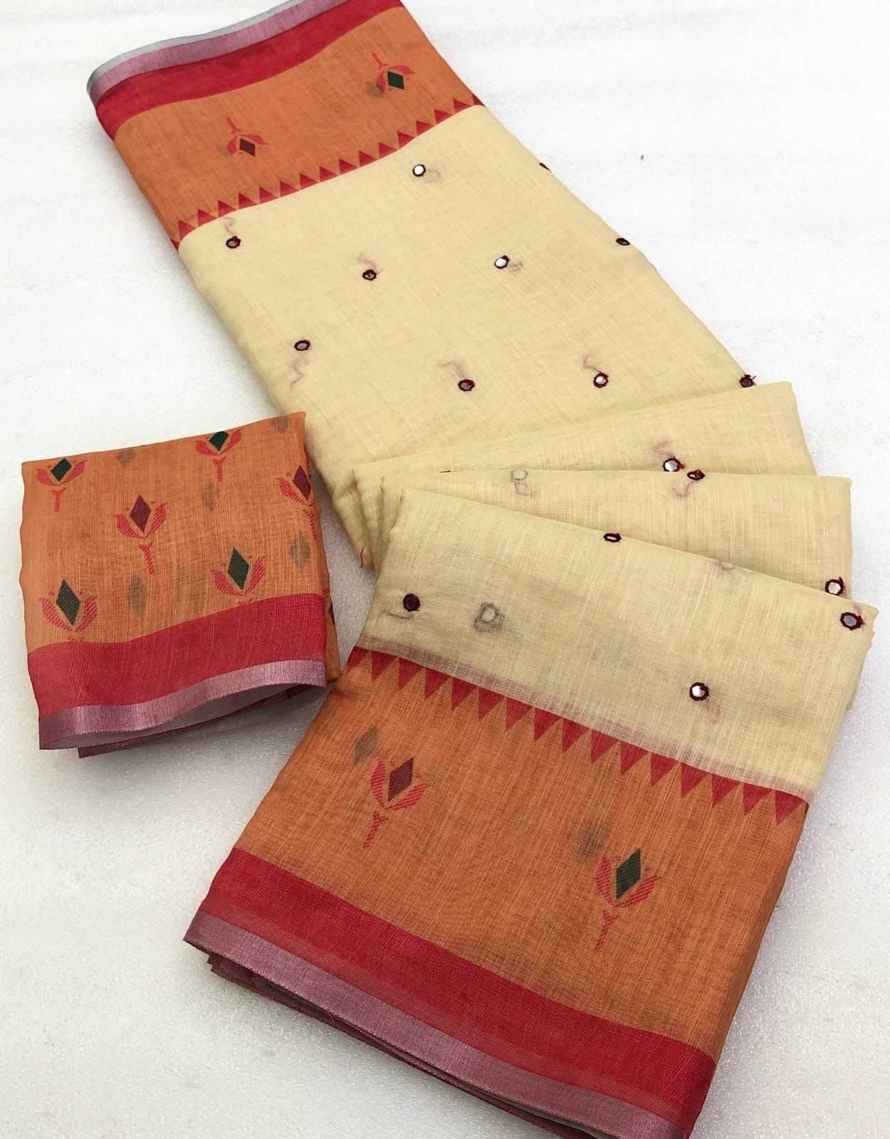 YNF Wholesale Cotton Cotton Linen Sarees KESH207 Kairisha | Surat Manufacturer