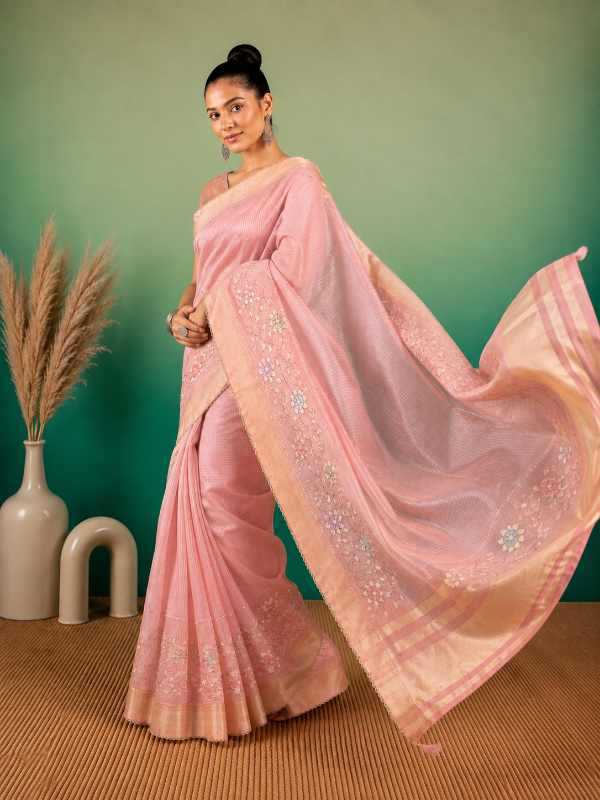 YNF Wholesale Tissue Silk Linen Sarees KESH208 FLORENT | Surat Manufacturer